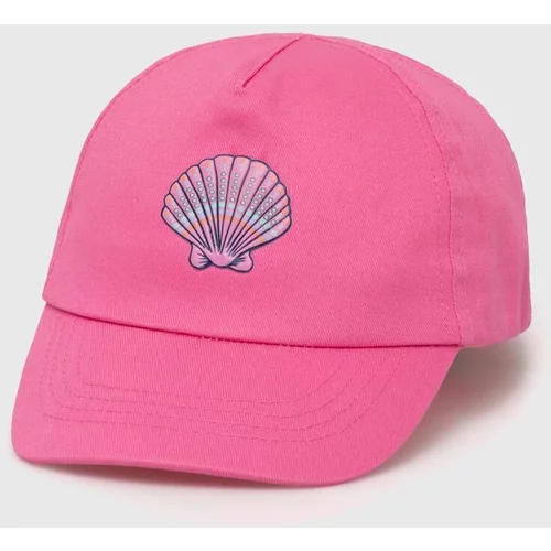 Zippy Pamučna kapa sa šiltom za bebe boja: ružičasta, s tiskom