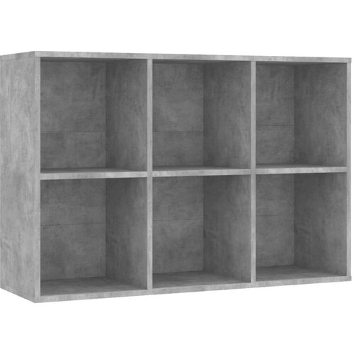  za knjige / komoda siva boja betona 66x30x97 8 cm iverica Slike
