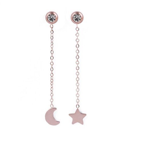 Infinity Rose gold earrings Slike