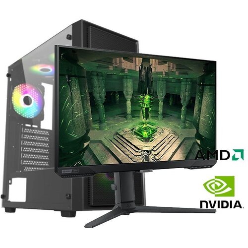  Gaming računar AMD Ryzen 5 9600X, 16GB, 512GB, RTX 3050 8GB i Monitor Samsung LS25BG400EUXEN Cijene