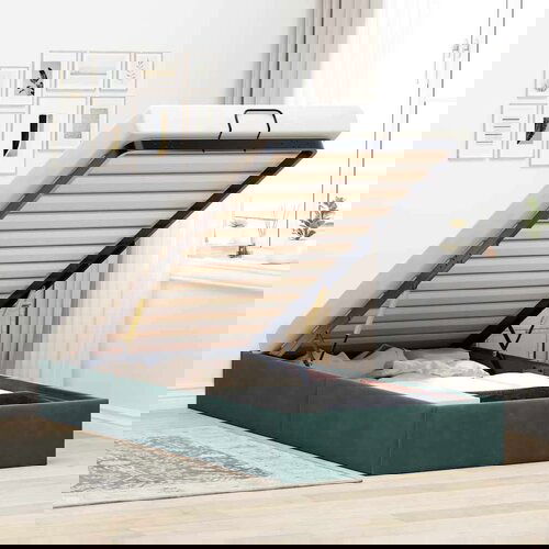 vidaXL Otomanski posteljni okvir brez vzmetnice zelen 80x200 cm žamet, (21610901) Cene