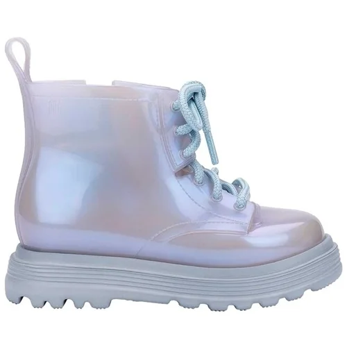 Melissa Škornji MINI Coturno Kids Boots - Pearly Blue Modra