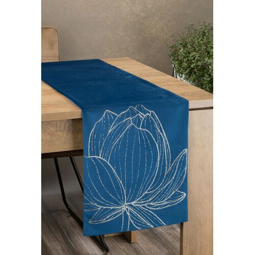 Eurofirany Unisex's Tablecloth 389611 Navy Blue Slike