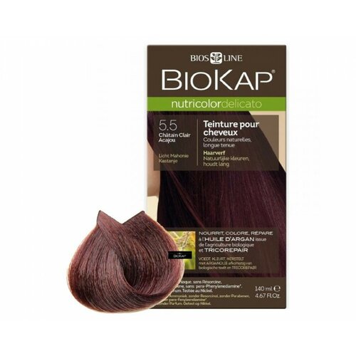 Biokap farba za kosu Delicato 5.5 mahagoni svetlo Brown 140ml Slike