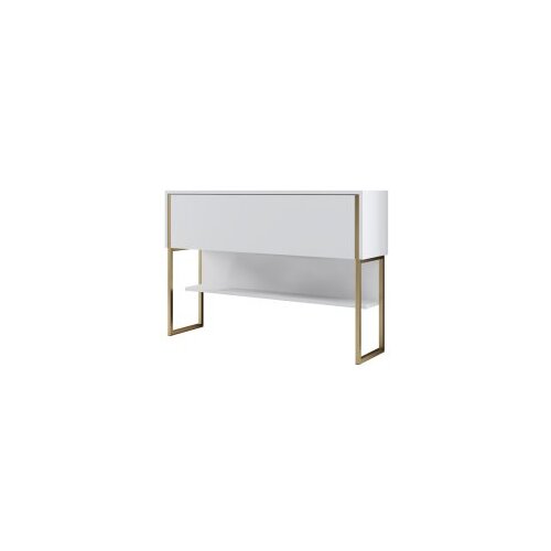 Hanah home Komoda Luxe 120x80x30cm, Zlatno-Bijela Slike