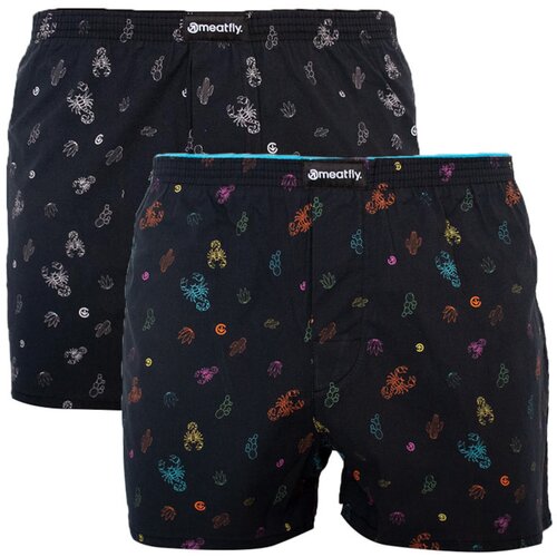 Meatfly 2PACK men&amp;amp;#39;s shorts multicolored (Agostino - Sanchez) Slike