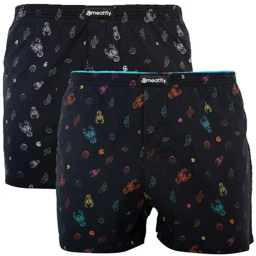Meatfly 2PACK men&#39;s shorts multicolored (Agostino - Sanchez)