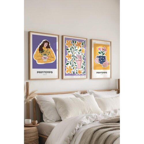 WALLXPERT Č-300516 - 5070 vi&scaron;enamenski dekorativni set slika (3 komada) Cene