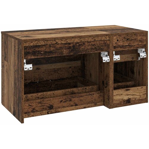  Set namje&amp;scaron;taja za kupaonicu 2 kom. Staro drvo Konstruirano drvo Smeđa 62,5 x 44,5 x 50 cm Slike