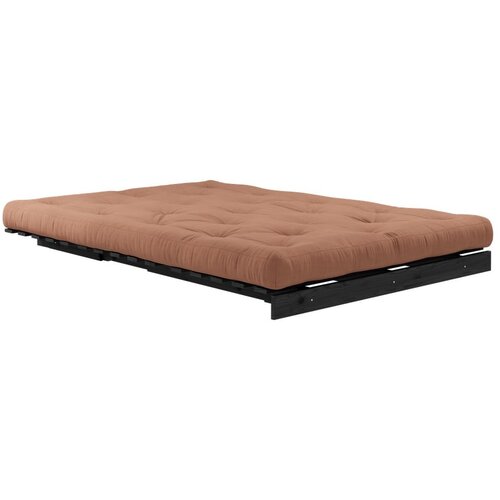 Karup Design Opečnato oranžna raztegljiva sedežna garnitura 140 cm Roots Black Night &amp;ndash; Slike