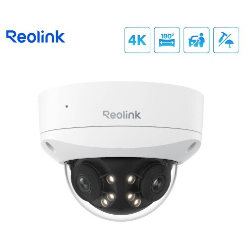 Reolink IP Kamera Duo serija P737 POE, 8MP, 4K, IK10 odporna, 180&deg; pogledom, Nočni vid Cene