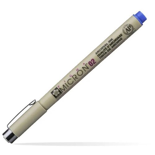 Pigma micron 02, liner, blue, 36, 0.3mm ( 672033 ) Cene