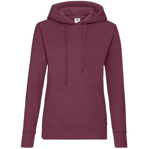 Fruit Of The Loom Burgundy Hooded Sweat Cene