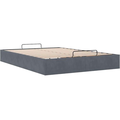 VidaXL Otomanski okvir kreveta bez madraca 140x190 cm bar&amp;scaron;unasti Slike