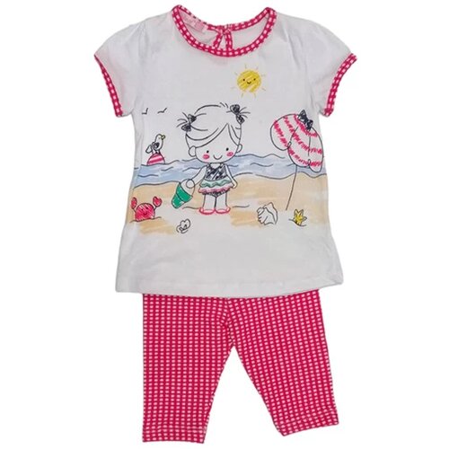 Vrabac Komplet za bebe 3890, Roze-beli Slike