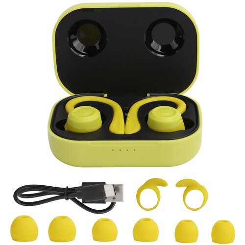 Venisymlis Bluetooth Ear Hooks Slušalke Brezžične športne slušalke InEar Slušalke Slušalke s polnilno škatlo (Jaune vif), (22060258) Cene