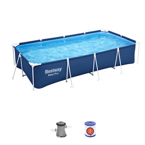 Montažni bazen 400x211x81cm Family 3 in 1 BESTWAY Slike