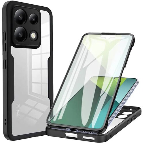 Techsuit ColorVerse 360 Series obostrana za&scaron;titna maska za Xiaomi Redmi Note 13 Pro 5G / Poco X6 &ndash; crna Cijene