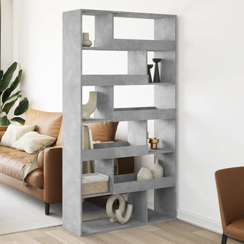 vidaXL Pregrada za prostor betonsko siva 100x33x187,5 cm inž. les Cene