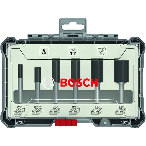 Bosch Kompleti ravnih glodala, 6 komada 2607017467 Cene