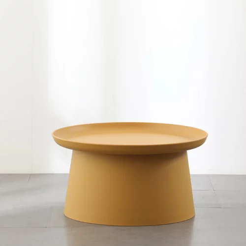 SUNFUN okrugli vrtni stolić avery (ø x v: 70 x 36 cm, pastelno žuta)
