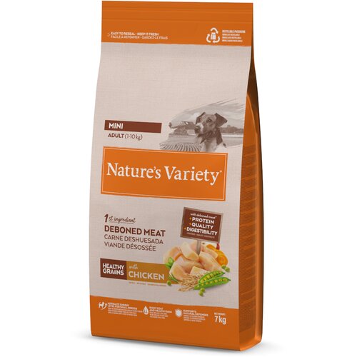  6 + 1 kg / 9 + 1 kg / 10 + 2 kg gratis! Nature's Variety Mini - Healthy Grains Mini Adult piletina 7 kg Cijene