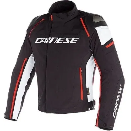 Dainese Racing 3 D-Dry Black/White/Fluo Red 48 Tekstilna jakna