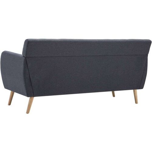 vidaXL Kavč trosed z oblogo iz blaga 172x70x82 cm temno sive barve Cene