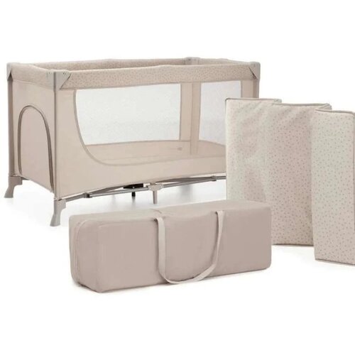 Kinderkraft prenosivi krevetac za decu Joy 2 Beige Slike