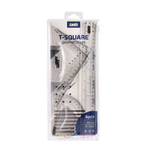 Junior t-square 30 geometrijski set transparentni 4k ( 131486 ) Cene