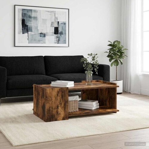  Kava Stol Dimljeni hrast 90 x 50 x 33 cm Konstruirano drvo Cene