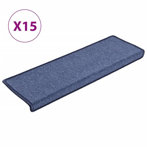 Maison Chic Preproga, Ruge za stopnice 15 kosov 65x25 cm modre, (22121109) Cene