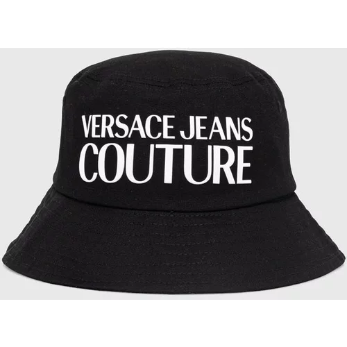 Versace Jeans Couture Pamučni šešir boja: crna, pamučni, 76GAZK04 ZG268