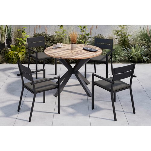 Ambia Garden VRTNI STOL aluminij antracit, siva Slike