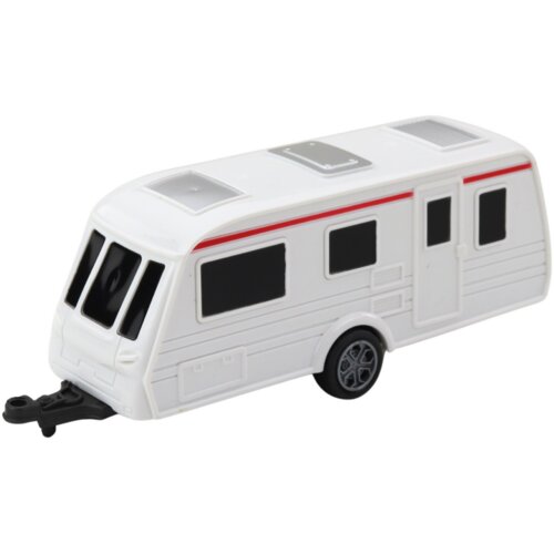  Set metalnog automobila s kamper prikolicom plave boje Slike