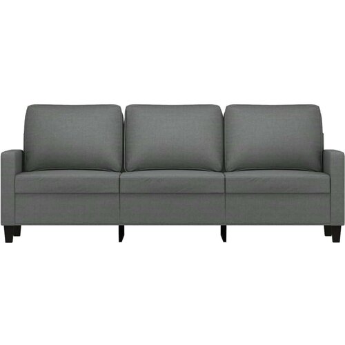 VidaXL Trosjed od tkanine tamnosivi 180 cm Slike