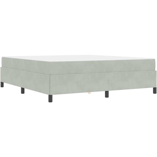 Krevetna konstrukcija Svijetlo siva 180 x 200 cm tkanina Slike