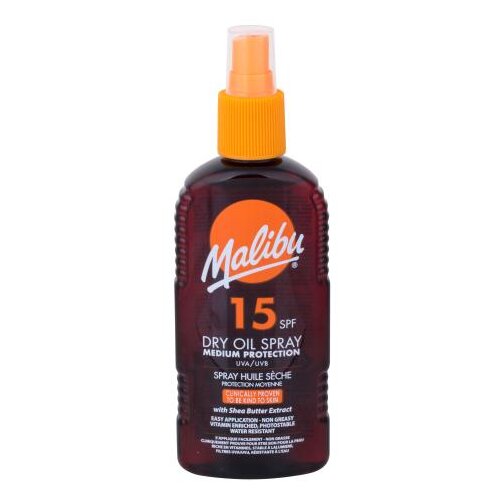 Malibu Dry Oil Spray SPF15 suho olje v spreju za sončenje 200 ml Cene