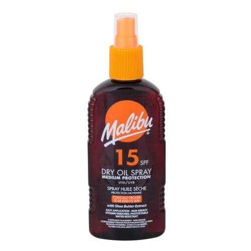 Malibu Dry Oil Spray SPF15 vodootporan sprej za zaštitu od sunca 200 ml