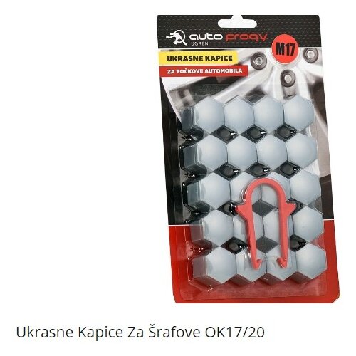  POKLOPCI &Scaron;ARAFA TOČKA SIVI 17mm 20/1 Cijene