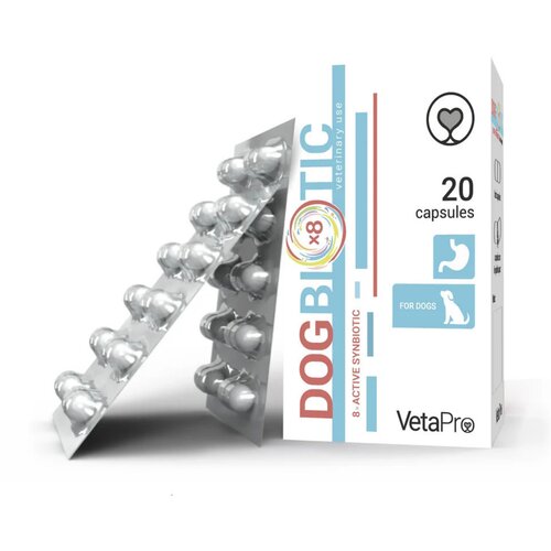 Veta Pro Dodatak ishrani za pse za varenje i stabilnu crevnu floru, DogBiotic kapsule, 20 kom Slike