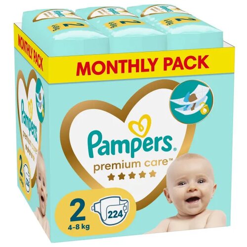 Pampers pelene MSB S2 4-8kg 224kom Cijene