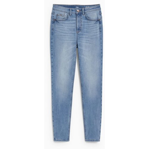 CA ženske farmerke, slim fit, visok struk, teksas, svetloplave Slike