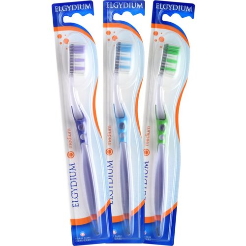 Elgydium Inter-Active Medium zobna &amp;scaron;četka medium Blue 1 kos Slike