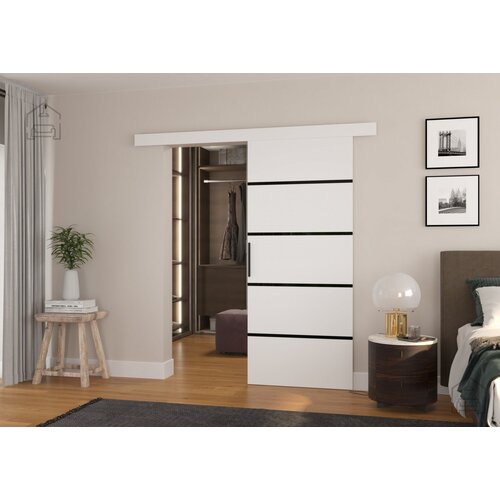 ADRK Furniture Drsna medsobna vrata Muschu 96 - bela Slike