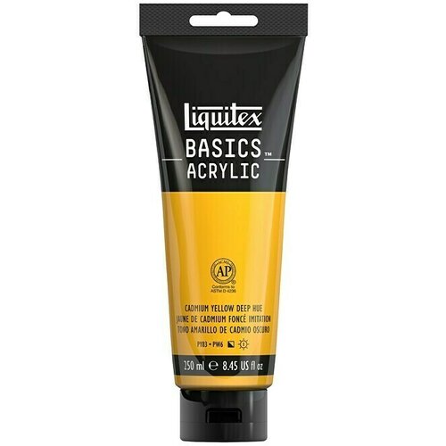 LIQUITEX basics Akrilna boja (Kadmij tamnožuto, 250 ml, Tuba) Slike