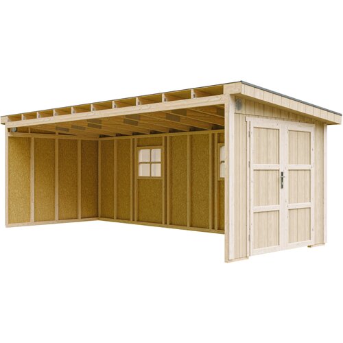 Timbela Vrtna hi&scaron;ica vrhunske kakovosti 14,3 m&sup2; - V231x248x648 cm - Brez tal in stranske stene - M941B, (5000117187) Cene