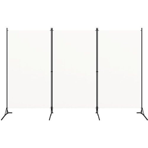 Maison Chic Paravan - Zaslon - Pregrada 3-delni bel 260x180 cm tkanina, (21673988) Cene