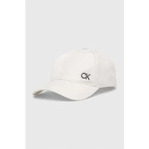 Calvin Klein Kapa sa šiltom boja: bijela, bez uzorka