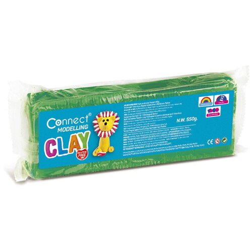  Plastelin 550g plus plastični nožić connect zeleni Cene